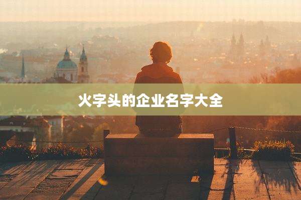 火字头的企业名字大全