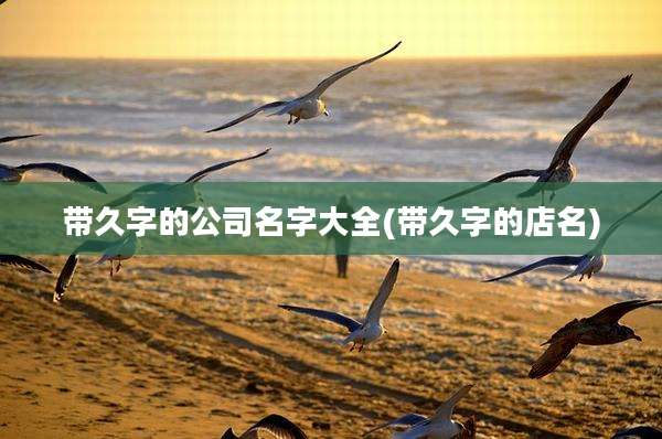 带久字的公司名字大全(带久字的店名)
