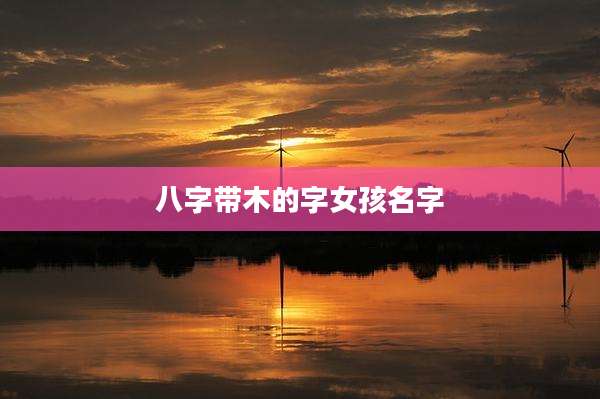 八字带木的字女孩名字