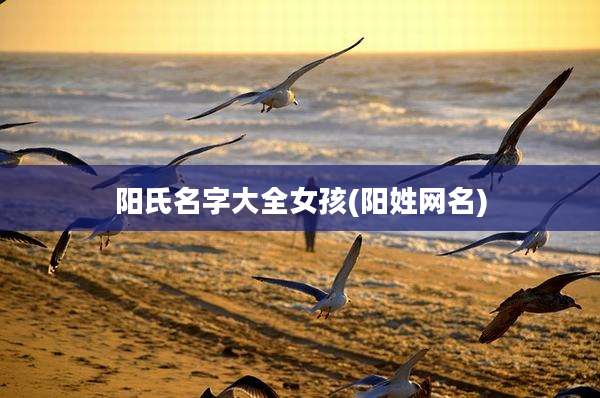 阳氏名字大全女孩(阳姓网名)