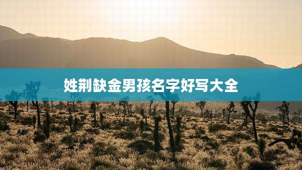 姓荆缺金男孩名字好写大全