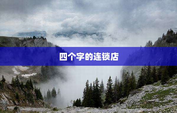 四个字的连锁店