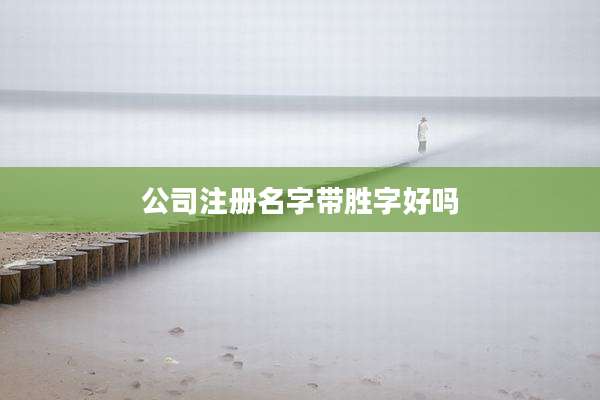 公司注册名字带胜字好吗