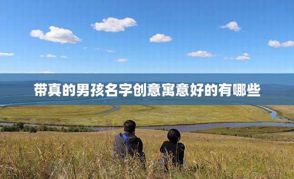 带真的男孩名字创意寓意好的有哪些