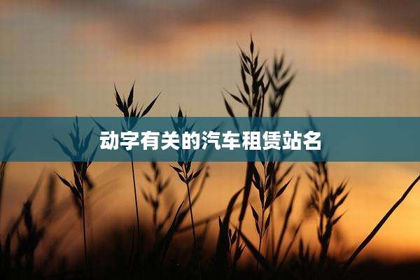 动字有关的汽车租赁站名