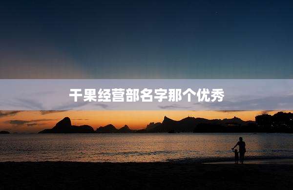 干果经营部名字那个优秀