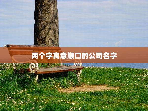 两个字寓意顺口的公司名字