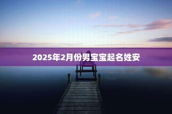 2025年2月份男宝宝起名姓安