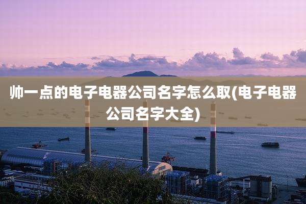 帅一点的电子电器公司名字怎么取(电子电器公司名字大全)