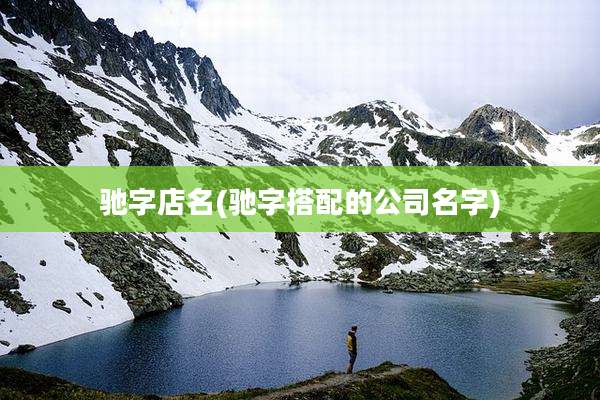 驰字店名(驰字搭配的公司名字)