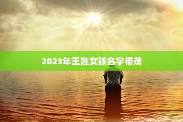 2023年王姓女孩名字带茂