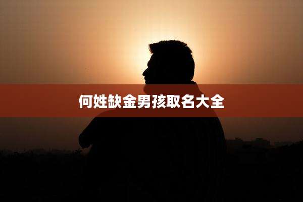何姓缺金男孩取名大全