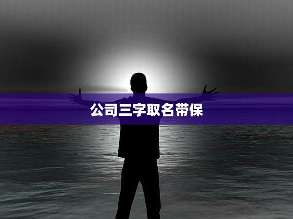 公司三字取名带保