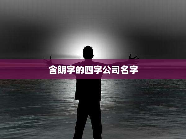 含朗字的四字公司名字
