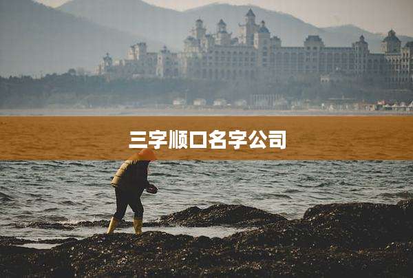 三字顺口名字公司
