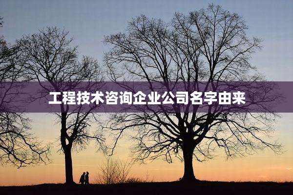 工程技术咨询企业公司名字由来
