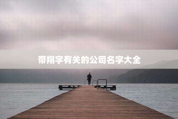 带翔字有关的公司名字大全