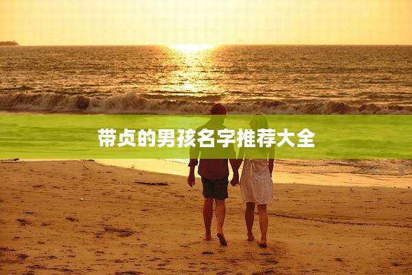 带贞的男孩名字推荐大全