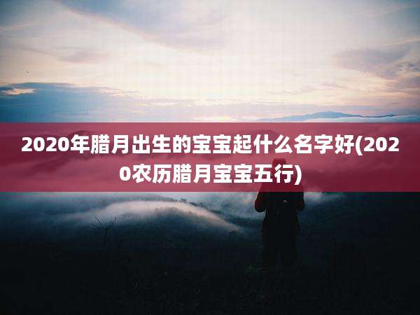 2020年腊月出生的宝宝起什么名字好(2020农历腊月宝宝五行)