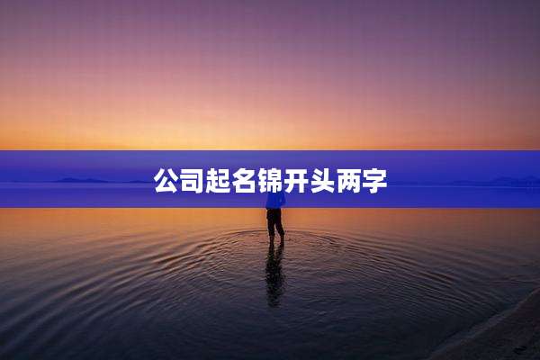 公司起名锦开头两字