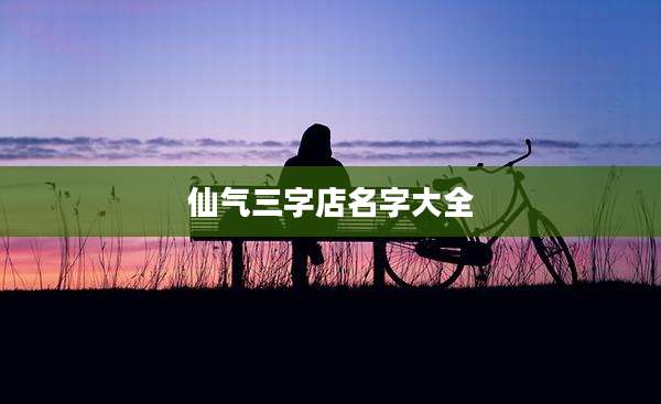 仙气三字店名字大全