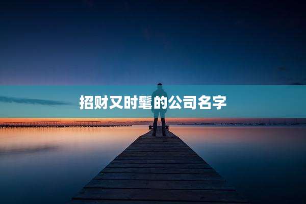 招财又时髦的公司名字