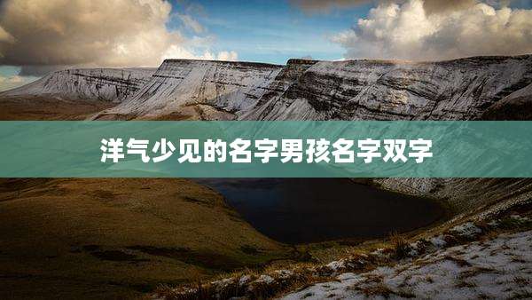 洋气少见的名字男孩名字双字