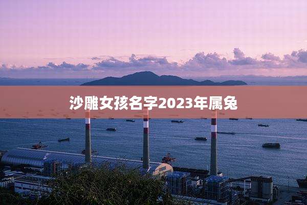 沙雕女孩名字2023年属兔