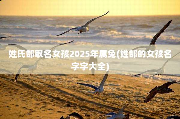 姓氏郜取名女孩2025年属兔(姓郜的女孩名字字大全)