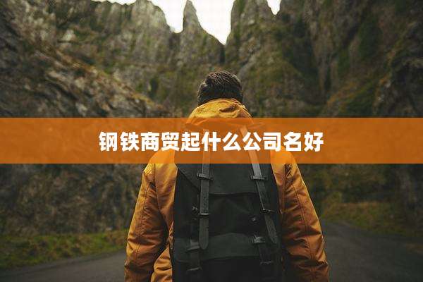 钢铁商贸起什么公司名好