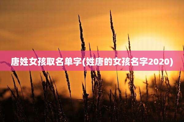 唐姓女孩取名单字(姓唐的女孩名字2020)