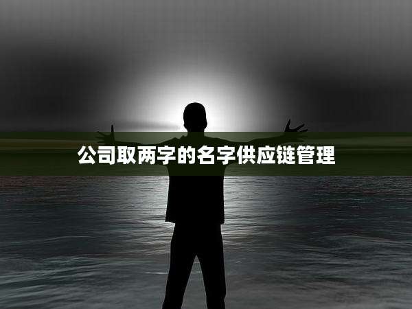 公司取两字的名字供应链管理