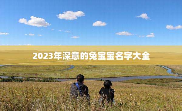 2023年深意的兔宝宝名字大全