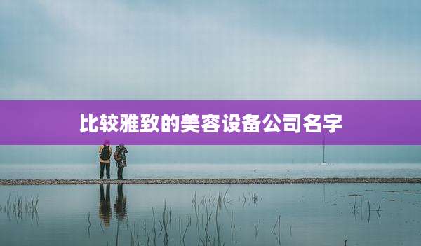 比较雅致的美容设备公司名字