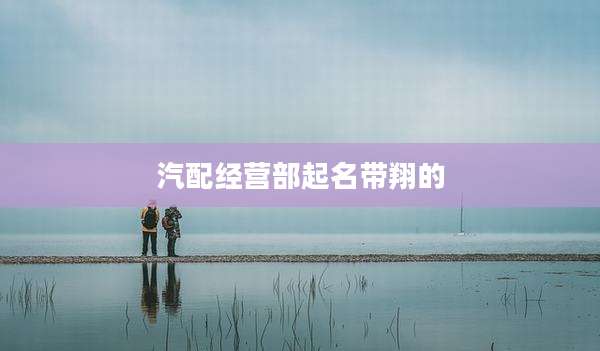 汽配经营部起名带翔的