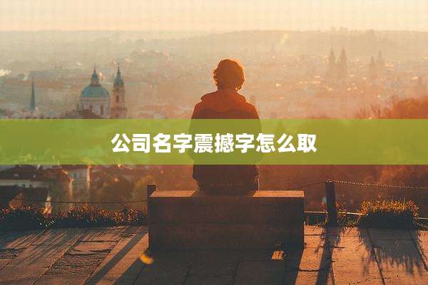 公司名字震撼字怎么取