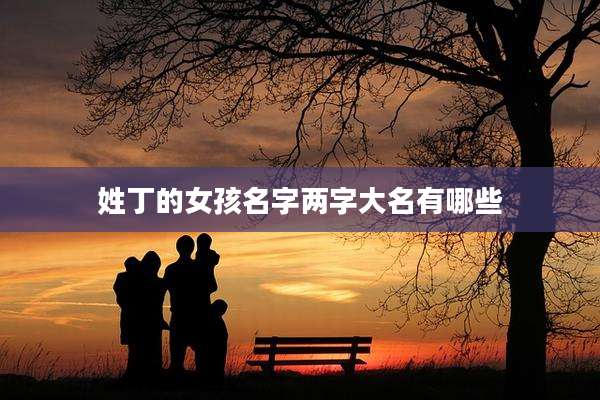 姓丁的女孩名字两字大名有哪些