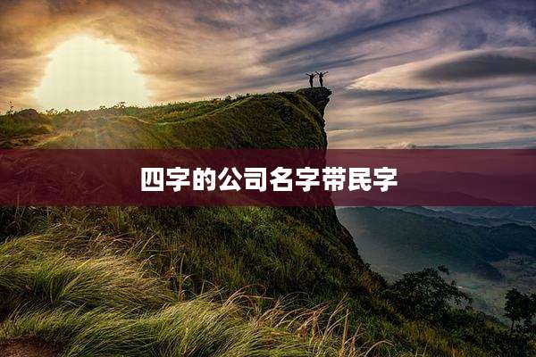 四字的公司名字带民字