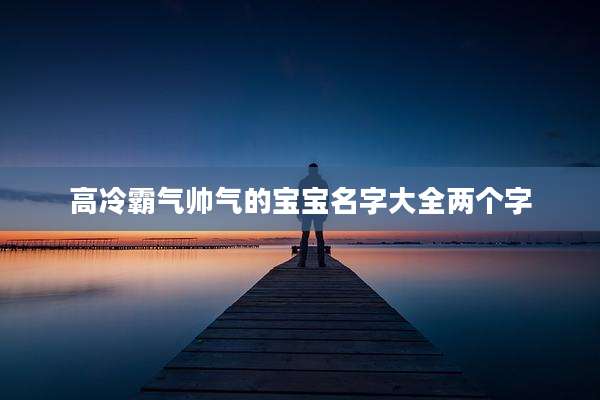 高冷霸气帅气的宝宝名字大全两个字