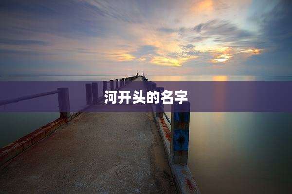 河开头的名字