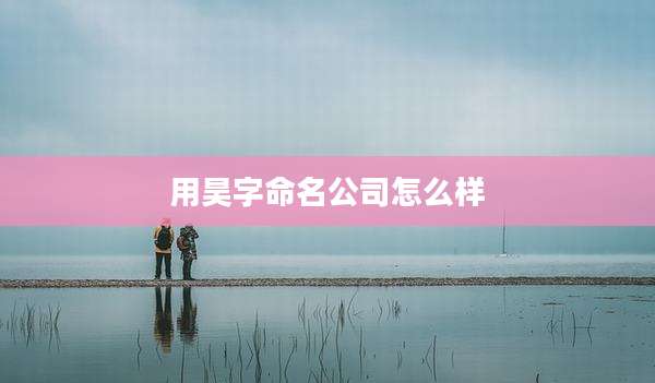 用昊字命名公司怎么样
