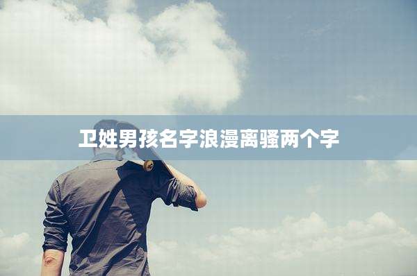 卫姓男孩名字浪漫离骚两个字