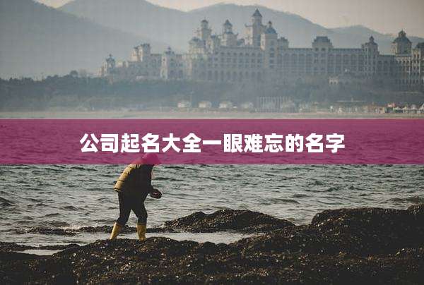 公司起名大全一眼难忘的名字