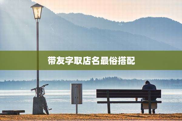 带友字取店名最俗搭配