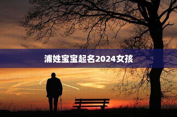 浦姓宝宝起名2024女孩
