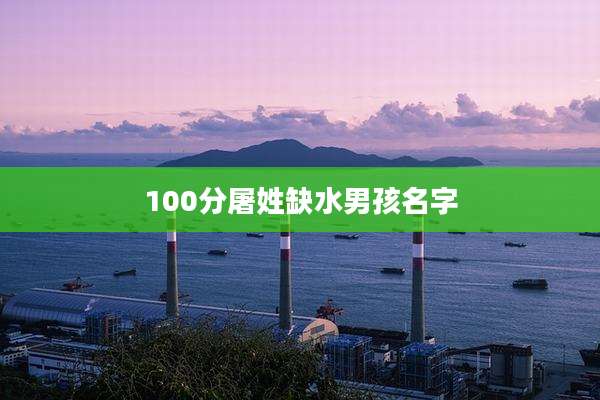 100分屠姓缺水男孩名字