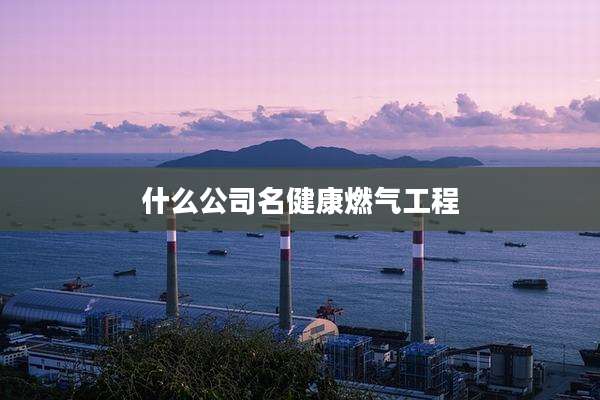 什么公司名健康燃气工程