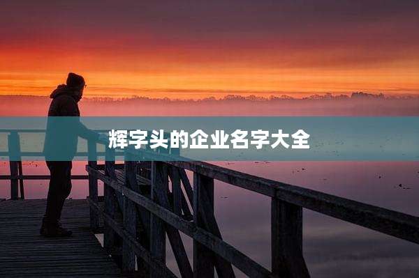 辉字头的企业名字大全