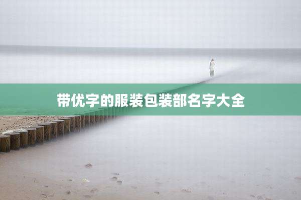 带优字的服装包装部名字大全