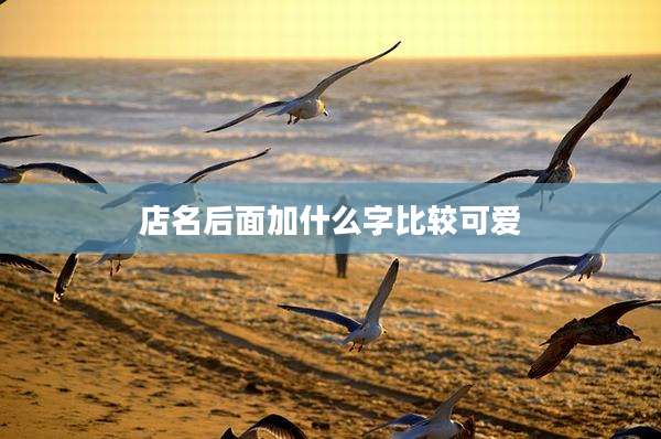 店名后面加什么字比较可爱